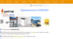 Desktop Screenshot of etablissementscorfmat.fr